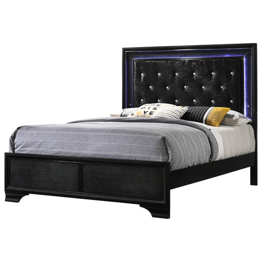 Glam Full King Tufted Upholstered Bed