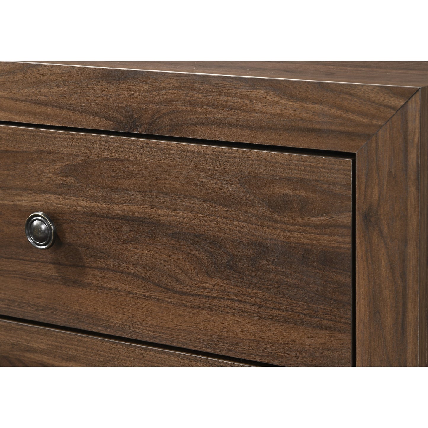 Transitional 6-Drawer Dresser with Metal Hardware