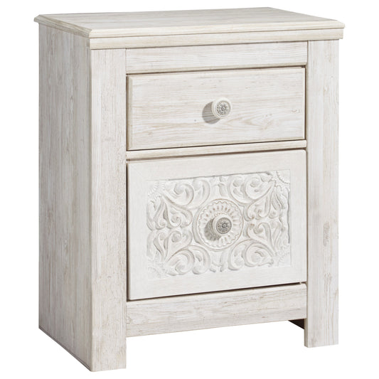 2-Drawer Nightstand with USB Port