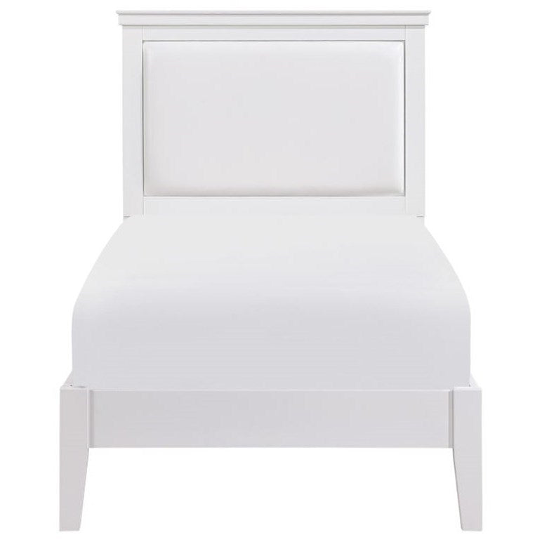 Transitional Twin Upholstered Bed