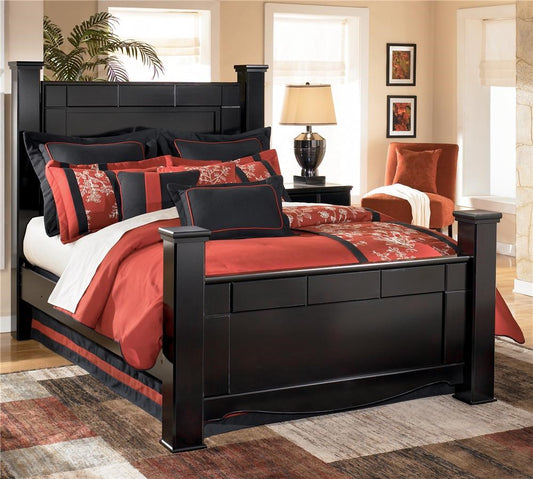 Contemporary King Poster Bed