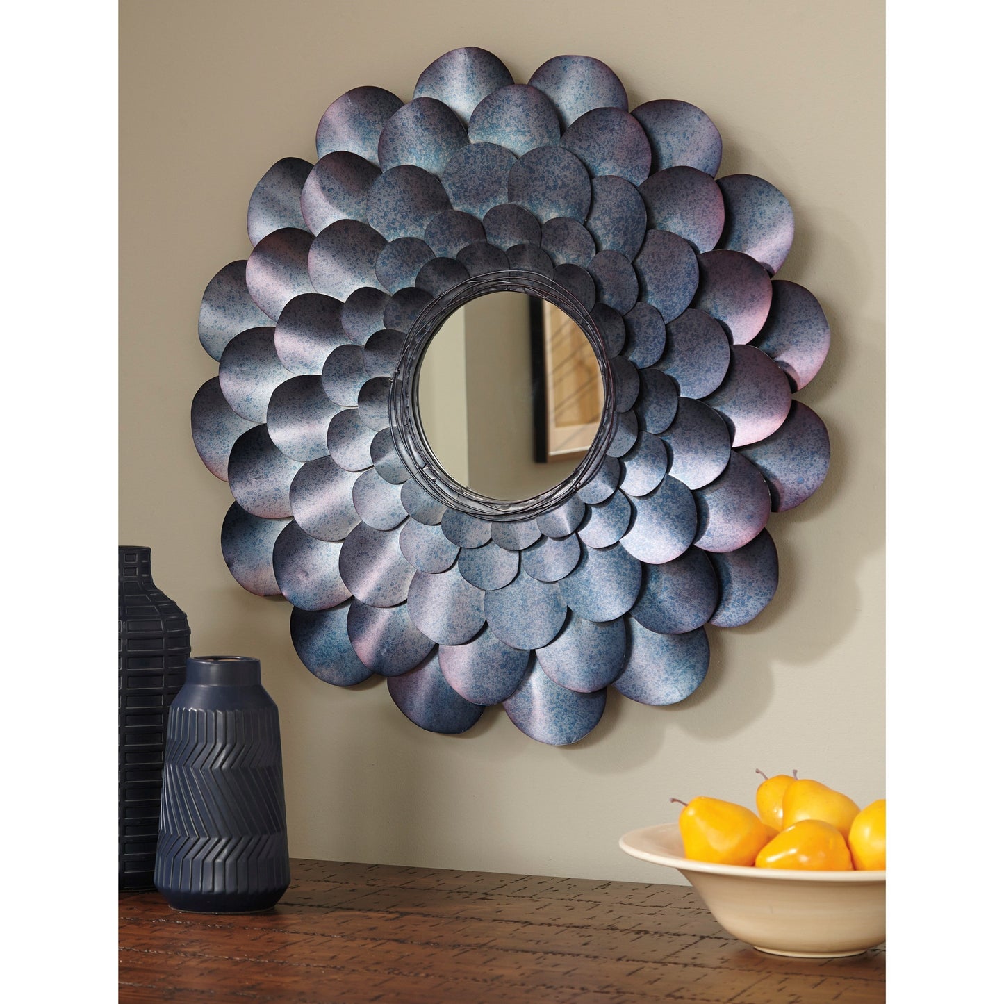 Deunoro Blue Accent Mirror