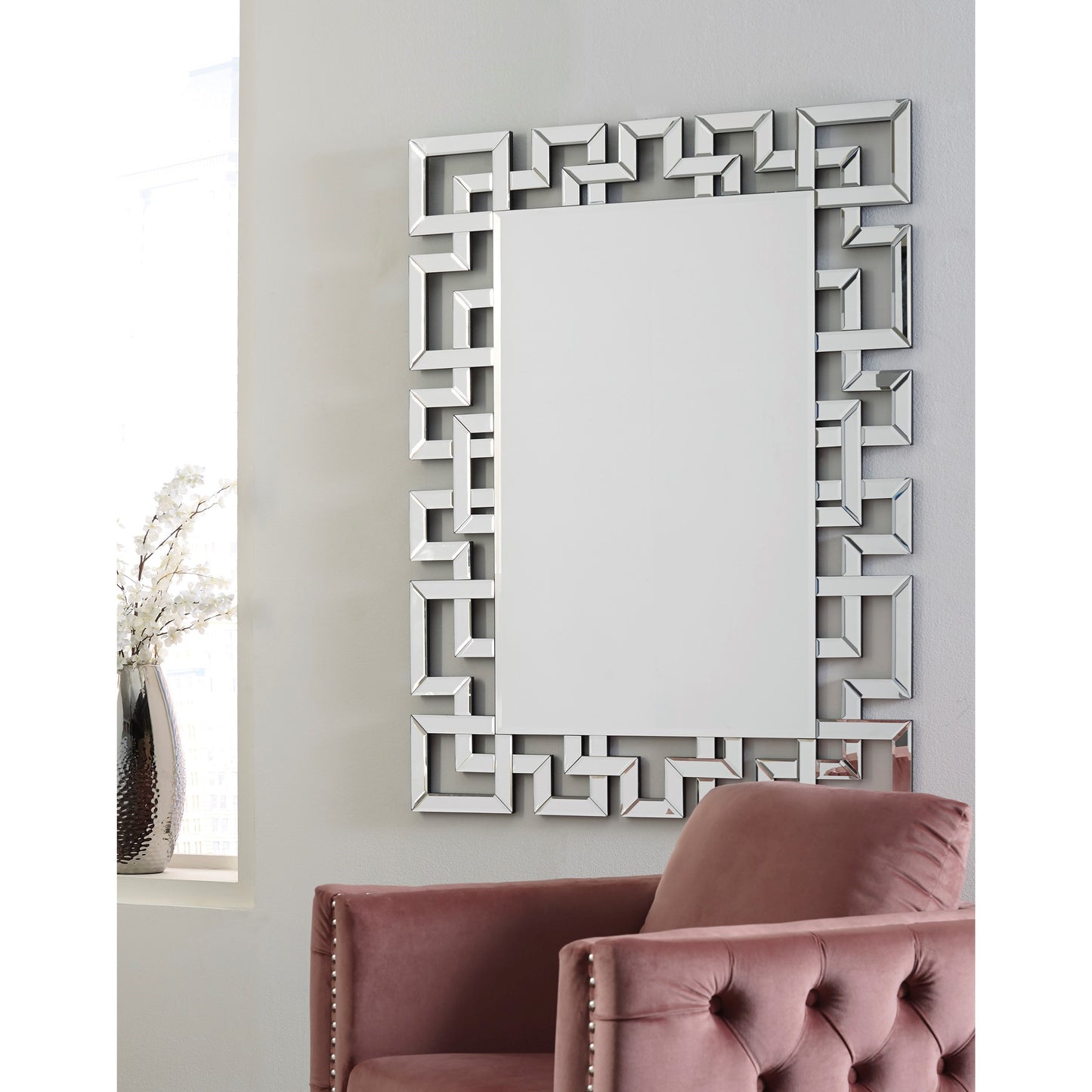 Jasna Greek Key Accent Mirror