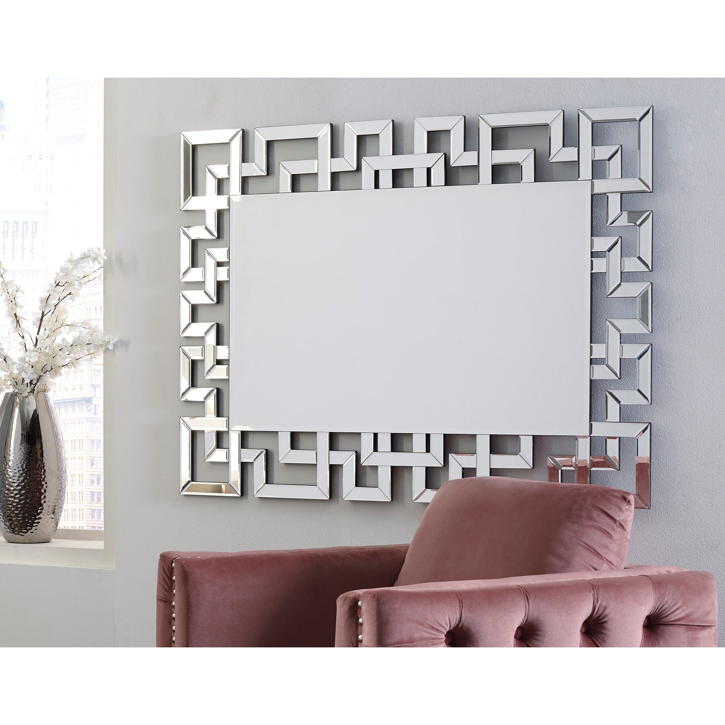 Jasna Greek Key Accent Mirror