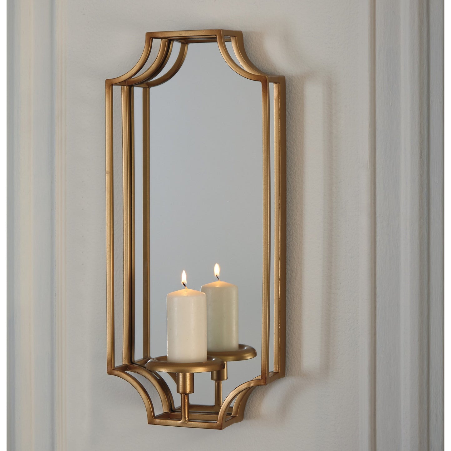 Dumi Gold Finish Wall Sconce/Mirror