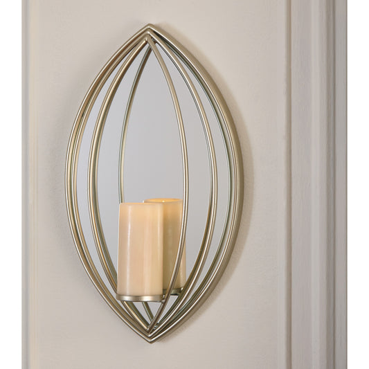 Donnica Silver Finish Wall Sconce/Mirror