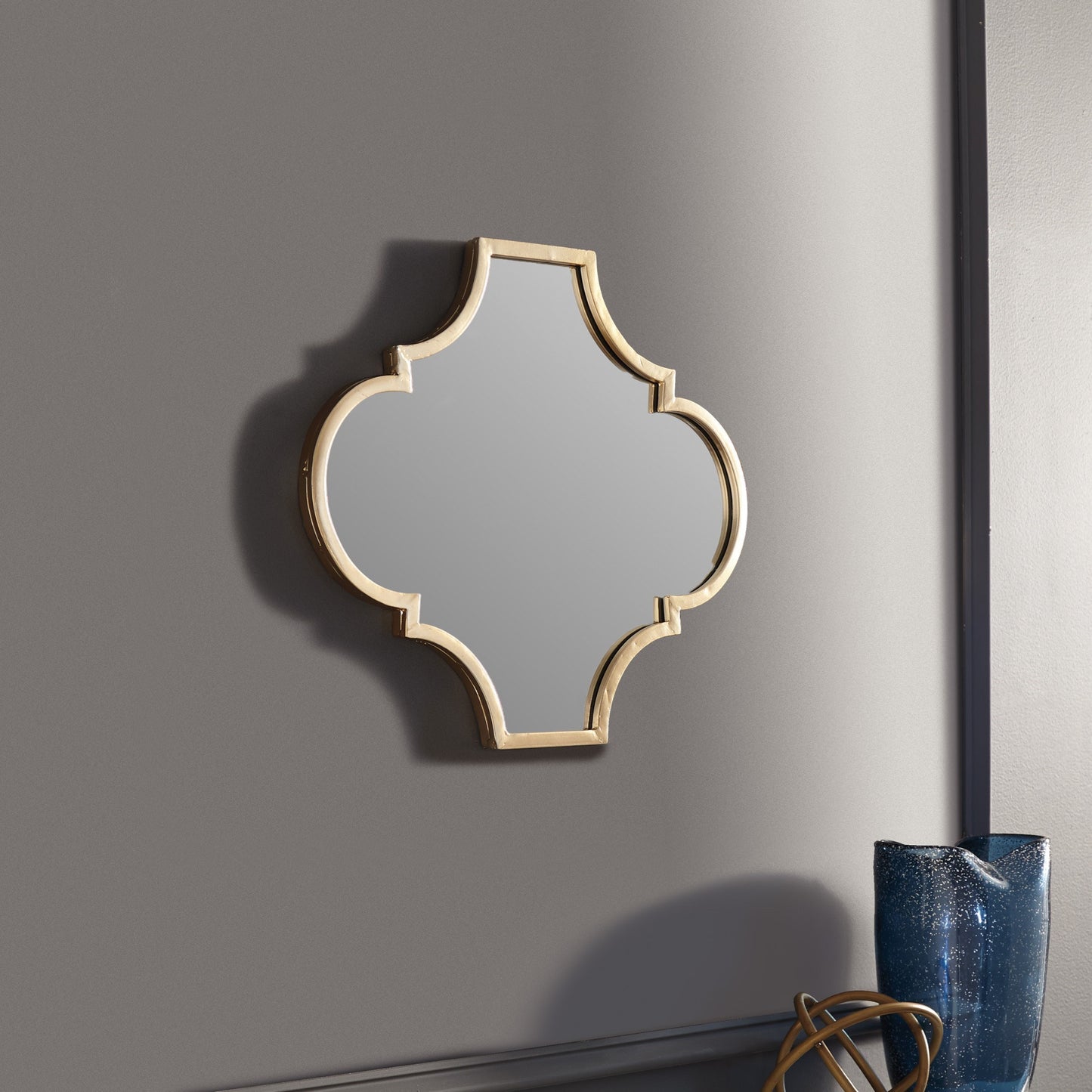 Callie Gold Finish Accent Mirror