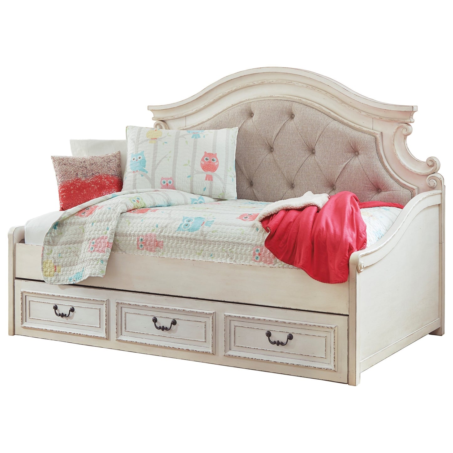 Twin Upholstered Day Bed with Under Bed Storage