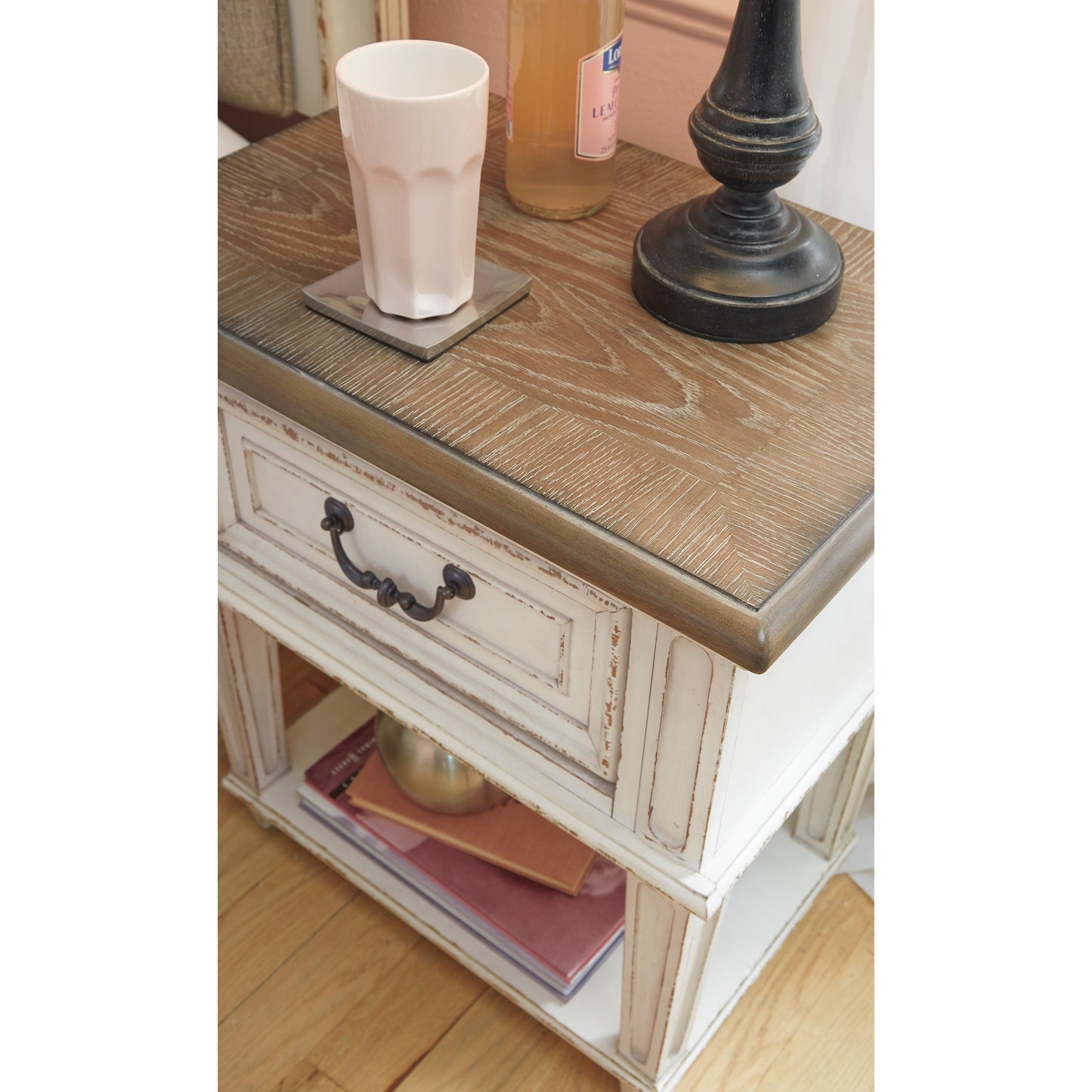 Two-Tone 1-Drawer Nightstand