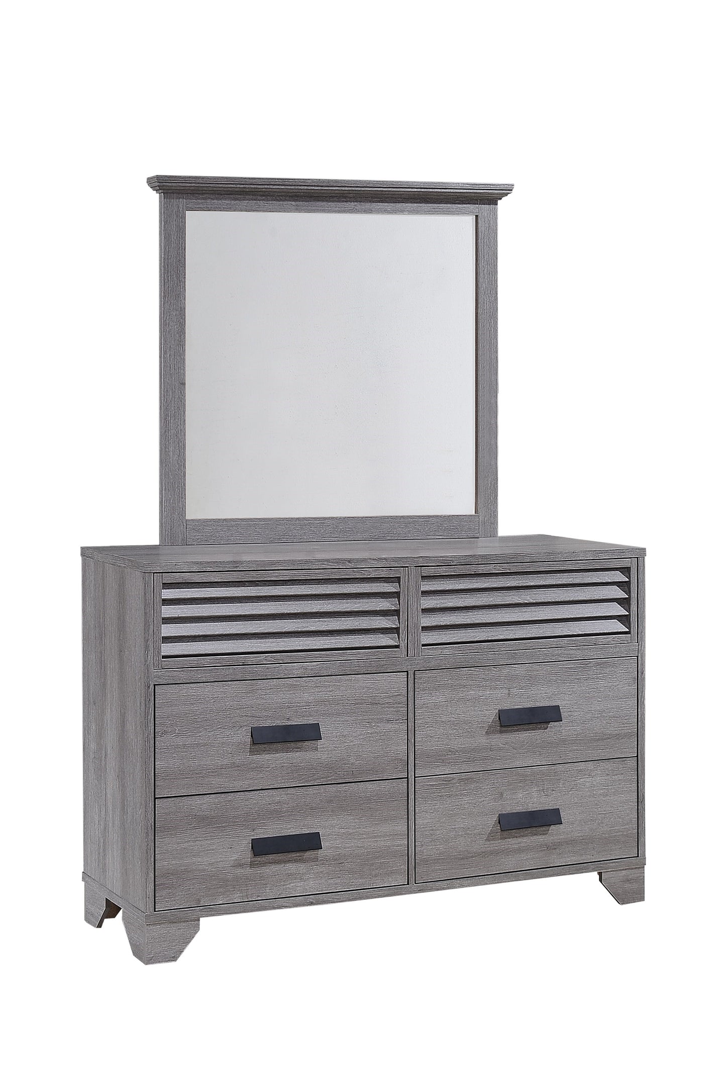 Casual Weathered Gray Mirror