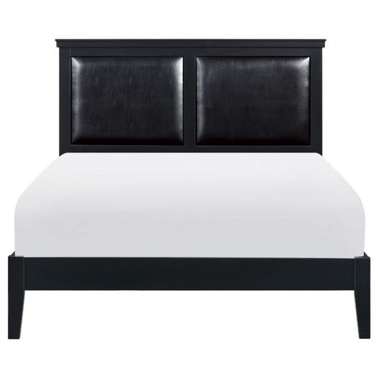 Transitional Queen Upholstered Bed