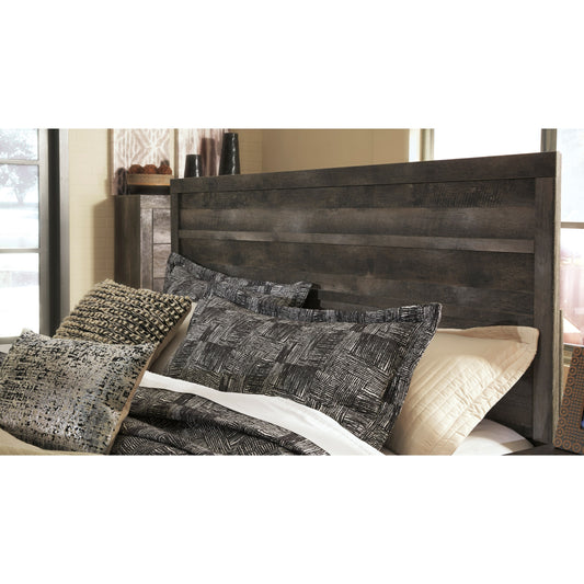 Queen Rustic Plank Effect Panel Bed