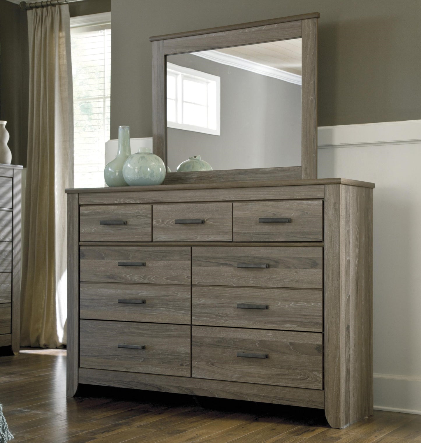 Rustic Tall Dresser & Bedroom Mirror